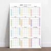 2026 Amerikan Standardı Takvim, Yıllık Planlayıcı Duvar Takvimi, Sunday Start Wall Planner
