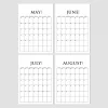 2026 Aylık Planlama Duvar Takvimi, Aylık Planlayıcı Takvim, Üstüne Yazılabilir