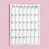 2026 Aylık Planlayıcı Duvar Takvimi, Minimal ve İşlevsel Tasarım, 33 x 48 cm, A4