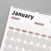 2026 Duvar Takvimi, Aylık Planlama Duvar Takvimi, Duvar Planlayıcısı, Pastel Boho Renk