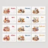 2026 Masa Takvimi, Vintage Fırın ve Mutfak Sanatları Takvimi, 2026 Desk Calendar, Vintage Baking Calendar 2026