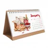 2026 Masa Takvimi, Vintage Fırın ve Mutfak Sanatları Takvimi, 2026 Desk Calendar, Vintage Baking Calendar 2026