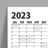 2026 Yıllık Planlayıcı Duvar Takvim Siyah Yearly Wall Planner