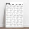 2026 Yıllık Planlayıcı Duvar Takvim Siyah Yearly Wall Planner