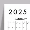 2026 Yıllık Planlayıcı Duvar Takvimi, 2026 Takvim