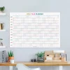 2026 Yıllık Planlayıcı Duvar Takvimi, 2026 Yıllık Duvar Takvimi, Rengarenk Minimalist Tasarım