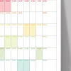2026 Yıllık Planlayıcı Duvar Takvimi, Gökkuşağı Renkleri, Rainbow, Yatay