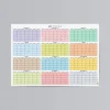 2026 Yıllık Planlayıcı Duvar Takvimi, Rengarenk Pastel Renkler