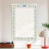 2026 Yıllık Planlayıcı Duvar Takvimi, Soyut Çiçek Sanatı Rengarenk Takvim, Dekoratif Duvar Takvimi Renkli Tasarım