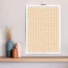 2026 Yıllık Takvim Planlayıcı, Planlayıcı Duvar Takvimi, Pastel Somon Turuncu Renk