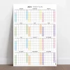 2027 Amerikan Standardı Takvim, Yıllık Planlayıcı Duvar Takvimi, Sunday Start Wall Planner