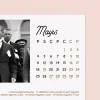 2027 Atatürk Masa Takvimi | Doğal Ahşap Tabanlı Masaüstü Takvimi