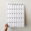 2027 Aylık Planlayıcı Duvar Takvimi, 33X48 cm & A4 Takvim, 12 Ay Poster Takvim, Organizer Takvim