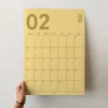 2027 Duvar Takvimi, A4, 33X48 cm, Poster Takvim, Aylık Planlayıcı Takvim, Boho Renkler