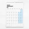 2027 Duvar Takvimi, Aylık Planlayıcı Takvim, Minimalist Takvim, Duvar Planlayıcısı