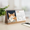 2027 Kedili Masa Takvimi | Üç Aylık Takvim - Önceki Ay Sonraki Ay | Kedi Severlere Hediye
