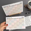 2027 Masa Takvimi, Ahşap Şövale Masa Takvimi, Aylık Planlamalı Takvim, Boho Renkli 2027 Takvim, Yapılacaklar Listesi(Arka Sayfalar)