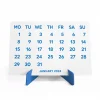 2027 Takvimi, 2027 Masa Takvimi Mavi Renk, 2027 Calendar, 2027 Desk Calendar Blue Color