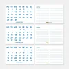 2027 Takvimi, 2027 Masa Takvimi Mavi Renk, 2027 Calendar, 2027 Desk Calendar Blue Color