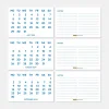 2027 Takvimi, 2027 Masa Takvimi Mavi Renk, 2027 Calendar, 2027 Desk Calendar Blue Color