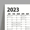 2027 Yıllık Planlayıcı Duvar Takvim Siyah Yearly Wall Planner