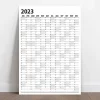 2027 Yıllık Planlayıcı Duvar Takvim Siyah Yearly Wall Planner