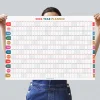 2027 yıllık planlayıcı duvar takvimi, 2027 duvar takvimi, Canlı parlak renkli, Minimalist Duvar Takvimi