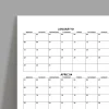 2027 Yıllık Planlayıcı Duvar Takvimi, 2027 Planlayıcı Takvim, 2027 Year Planner