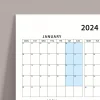 2027 Yıllık Planlayıcı Duvar Takvimi, 2027 Takvim, 2027 Planlayıcı, Büyük Duvar Takvimi