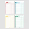 2027 Yıllık Planlayıcı Duvar Takvimi, A4, 33x48 cm, Alışkanlık Takipçisi, 2027 Wall Planner, Monthly Habbit Tracker, To Do List