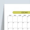 2027 Yıllık Planlayıcı Duvar Takvimi, Aylık Planlayıcı Takvim, Pastel Renkler