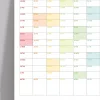 2027 Yıllık Planlayıcı Duvar Takvimi, Gökkuşağı Renkleri, Rainbow, Dikey