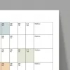 2027 Yıllık Planlayıcı Duvar Takvimi, Planlayıcı Takvim, Yatay Poster Planlayıcı Takvim