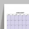 2027 Yıllık Planlayıcı Duvar Takvimi, Rengarenk Pastel Renkler