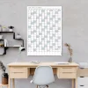 2027 Yıllık Planlayıcı Poster Takvim, Mavi Planlayıcı Takvim, Okul Takvimi, Duvar Takvimi