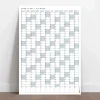 2027 Yıllık Planlayıcı Poster Takvim, Mavi Planlayıcı Takvim, Okul Takvimi, Duvar Takvimi