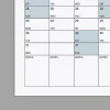 2027 Yıllık Planlayıcı Poster Takvim, Mavi Planlayıcı Takvim, Okul Takvimi, Duvar Takvimi