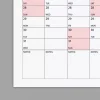2027 Yıllık Planlayıcı Poster Takvim, Pembe Renk Planlayıcı Takvim, 2027 Okul Takvimi