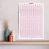 2027 Yıllık Takvim Planlayıcı, Planlayıcı Duvar Takvimi, Pastel Pembe Renk