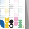 Bauhaus Art 2025 Duvar Takvimi, Yıllık Planlayıcı Takvim, Cesur Renkler