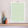 2025 Yıllık Takvim Planlayıcı, Planlayıcı Duvar Takvimi, Pastel Yeşil Renk
