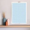 2025 Yıllık Takvim Planlayıcı, Planlayıcı Duvar Takvimi, Pastel Mavi Renk