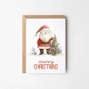 8’li Yılbaşı Noel Baba Kartpostal Seti, Mutlu Yıllar Kartı, Yeni Yıl Kartları