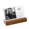 Ahşap Tabanlı Atatürk Fotoğraflı Masa Takvimi | 2027 Masa Takvimi