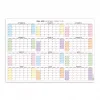 Amerikan Standardı 2026 -2027 Akademik Duvar Takvimi, Eylül Başlangıçlı, PAZAR Günü Başlangıçlı, United States Calendar, Gökkuşağı Renkler