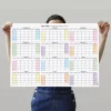 Amerikan Standardı 2026 -2027 Akademik Duvar Takvimi, Eylül Başlangıçlı, PAZAR Günü Başlangıçlı, United States Calendar, Gökkuşağı Renkler