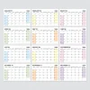 Amerikan Standardı 2027 Masa Takvimi(Pazar Günü Başlangıç),Ahşap Şövale Takvim, Aylık Planlamalı Takvim, Pastel Renkler, Yapılacaklar Listesi(Arka Sayfalar)