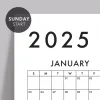 Amerikan Standardı 2027 Yıllık Planlayıcı Duvar Takvimi