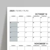 Amerikan Standardı Takvim, Üç Aylık Planlayıcı 2026 Duvar Takvimi, Ekim - Aralık 2026, 90 Günlük Planlama, Yılın Dördüncü Çeyreği Takvimi, Gri Takvim, Pazar Günü Başlangıçlı Takvim - 50x70cm