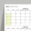 Amerikan Standardı Takvim, Üç Aylık Planlayıcı 2026 Duvar Takvimi, Nisan - Haziran 2026, 90 Günlük Planlama, Yılın İkinci Çeyreği Takvimi, Yeşil Takvim, Pazar Günü Başlangıçlı Takvim - 70x100cm